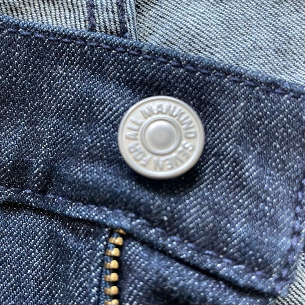 7 Dark Wash Straight Leg Jeans 29 - Picture 7 of 13